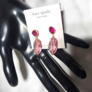 Kate Spade Gold-Tone Multicolor Treasure Trove Drop Earrings